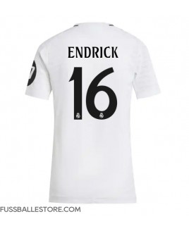 Günstige Real Madrid Endrick #16 Heimtrikot Damen 2024-25 Kurzarm